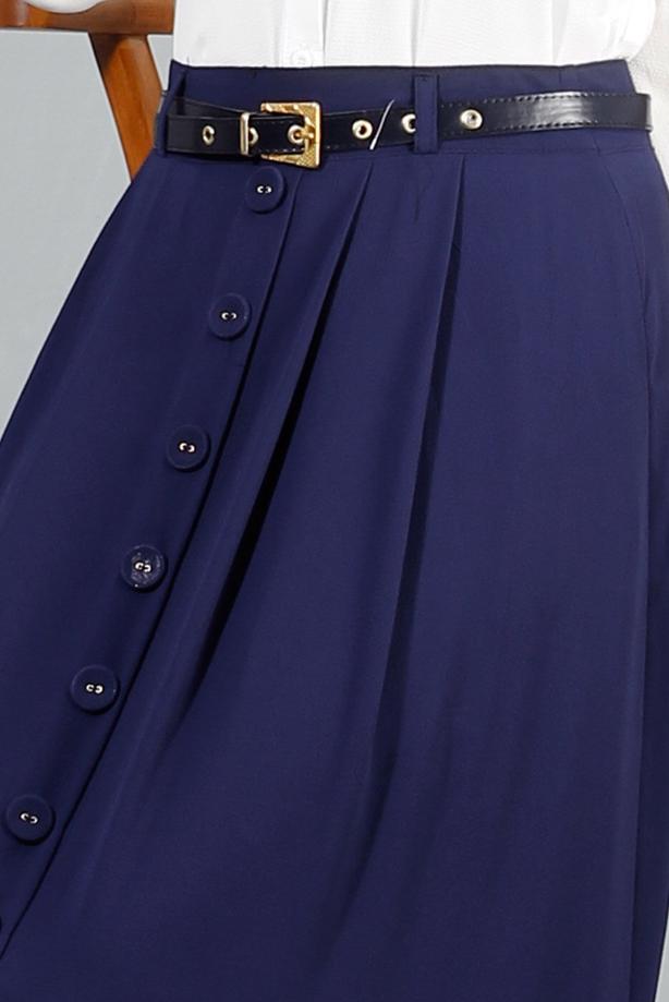 Vêtements hijab  T 121950 Miss Belles Düğme Detaylı Etek - TRENDTESETTÜR