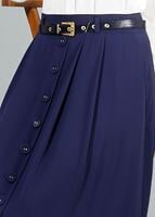 Vêtements hijab BLEU MARINE T 121950 Miss Belles Düğme Detaylı Etek