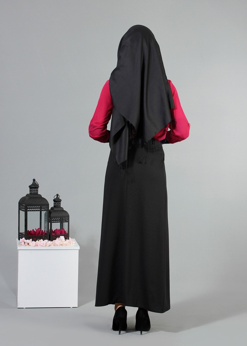 Vêtements hijab NOIR T 121956 Miss Belles Cepli Pileli Etek