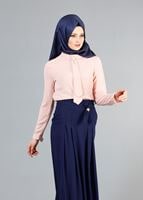 Vêtements hijab BLEU MARINE T 121956 Miss Belles Cepli Pileli Etek