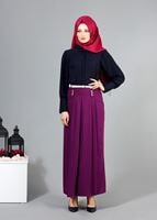 Vêtements hijab POURPRE T 121977 Miss Belles Pileli Etek