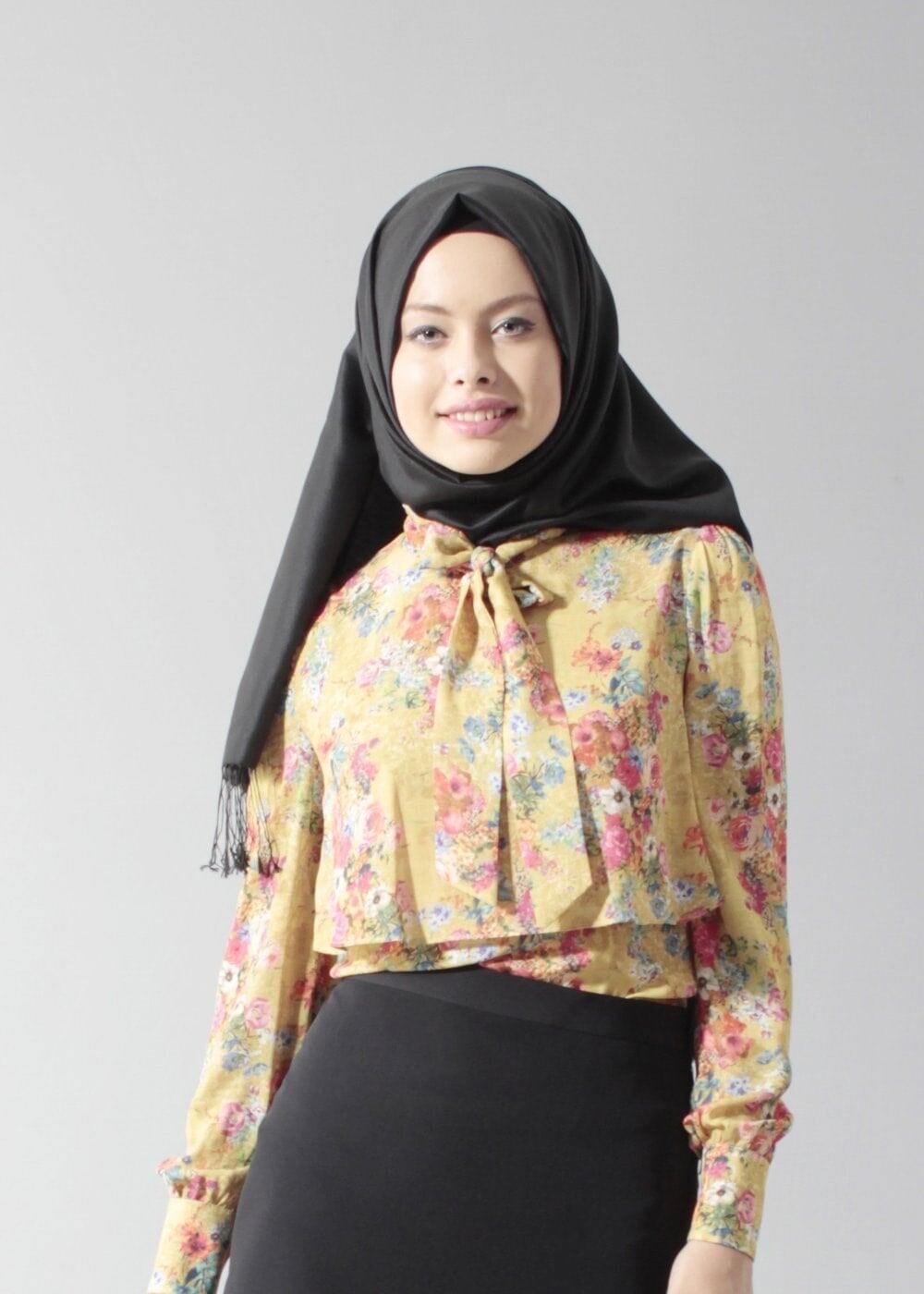 Tesettür giyim TURUNCU T 4233 Maglia Tesettür Bluz- Alv Fashion