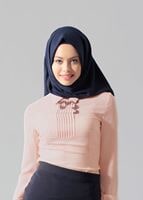 Tesettür giyim PUDRA NERVÜR DETAYLI BLUZ 4346 