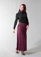 Tesettür giyim SİYAH T 4409 Criss Tesettür Bluz -Alv Fashion