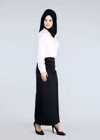 Tesettür giyim KREM T 4409 Criss Tesettür Bluz -Alv Fashion