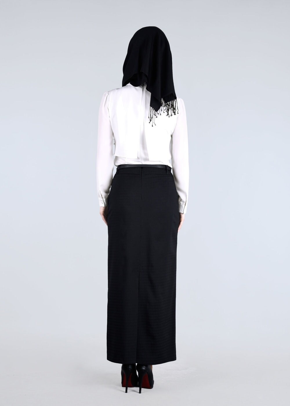 Tesettür giyim KREM T 4409 Criss Tesettür Bluz -Alv Fashion