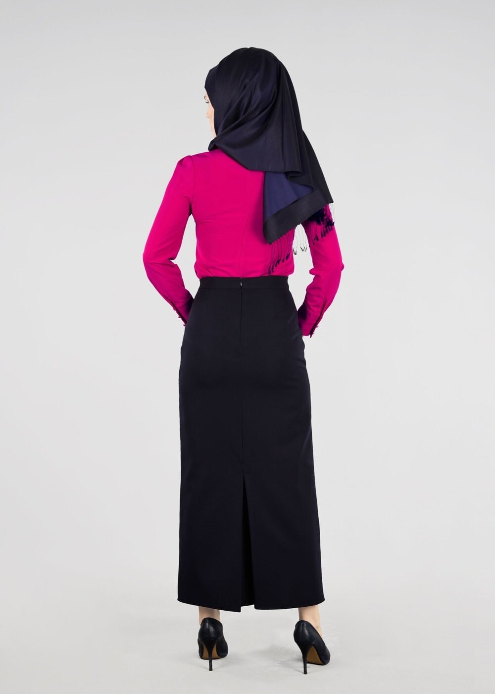 Tesettür giyim FUŞYA T 4431 Criss Tesettür Bluz -Alv Fashion