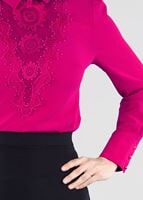 Tesettür giyim FUŞYA T 4431 Criss Tesettür Bluz -Alv Fashion