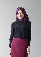 Tesettür giyim LACİVERT T 4431 Criss Tesettür Bluz -Alv Fashion