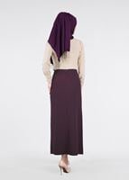 Tesettür giyim BEJ T 4433 Criss Tesettür Bluz-Alv Fashion