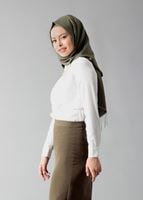 Tesettür giyim KREM T 4435 Criss Tesettür Bluz -Alv Fashion