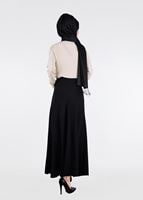 Tesettür giyim BEJ T 4435 Criss Tesettür Bluz -Alv Fashion