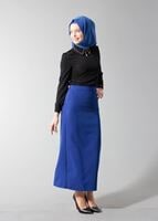 Tesettür giyim SİYAH TAŞ DETAYLI BLUZ 4437 