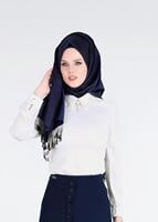 Tesettür giyim KREM TAŞ DETAYLI BLUZ 4437 