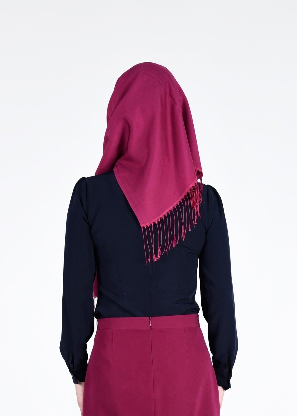 Tesettür giyim LACİVERT TAŞ DETAYLI BLUZ 4437 