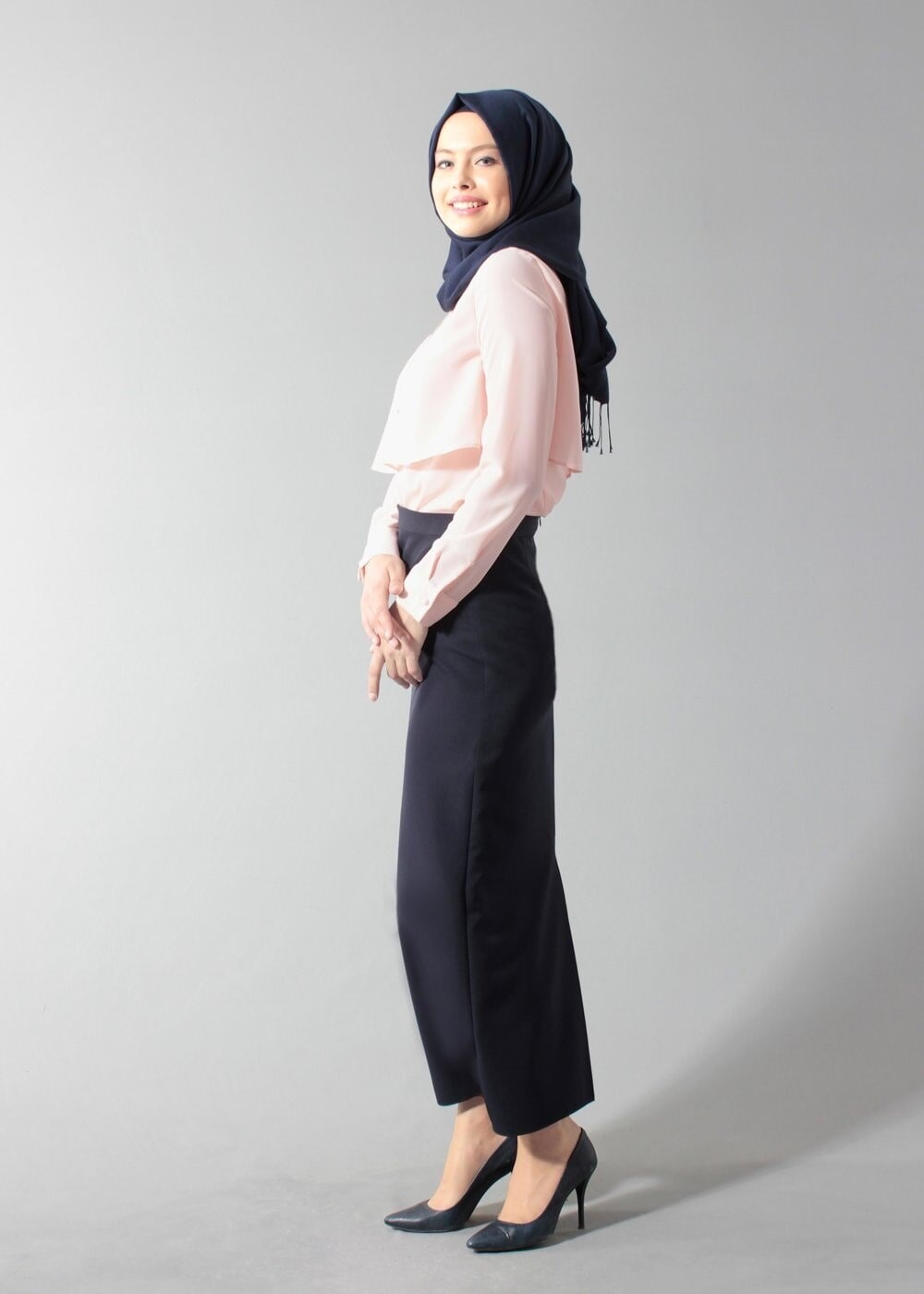 Tesettür giyim PUDRA BLUZ 4443 