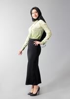 Tesettür giyim YEŞİL T 4509 Queen Bluz-Alv Fashion
