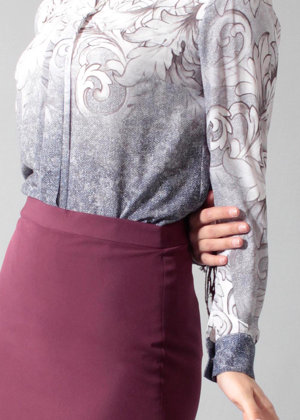 Tesettür giyim LACİVERT T 4509 Queen Bluz-Alv Fashion