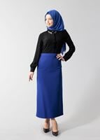 Tesettür giyim SİYAH TAŞ DETAYLI BLUZ 4608 