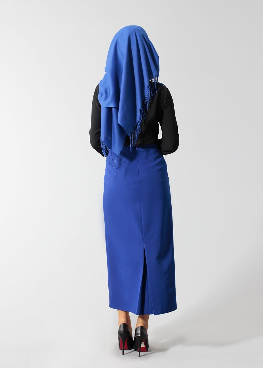 Tesettür giyim SİYAH TAŞ DETAYLI BLUZ 4608 