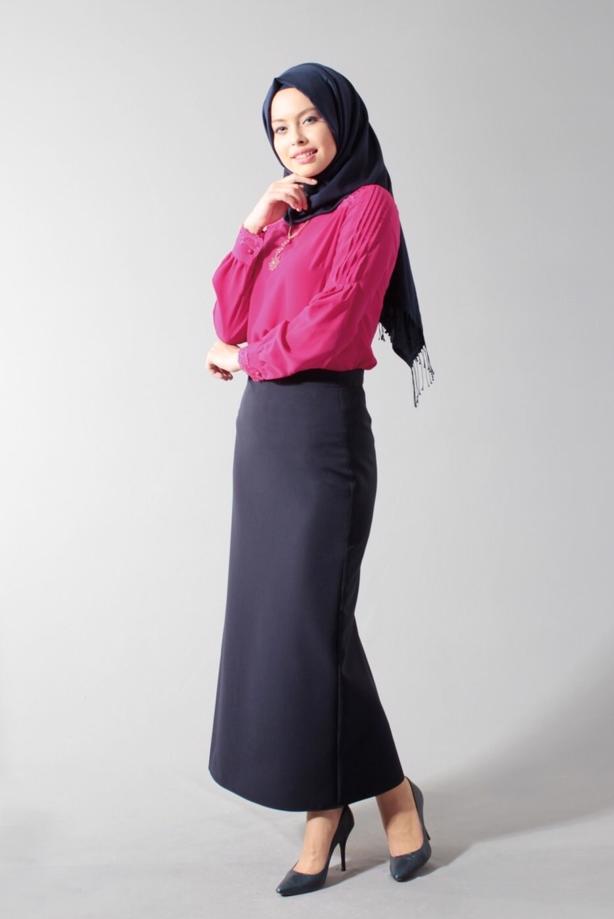 Tesettür giyim  T 4397 New Loren Tesettür Bluz-Alv Fashion - TRENDTESETTÜR