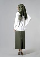 Tesettür giyim KREM T 4475 Caretta Bluz-Alv Fashion