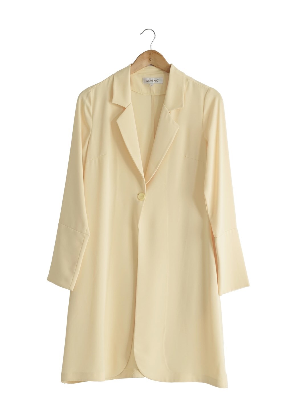 Tesettür giyim SARI T 4582 Nazenin Ceket-Alv Fashion