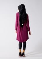Vêtements hijab FUCHSIA T 616 Duay Garnili  İki  Renk Tunik