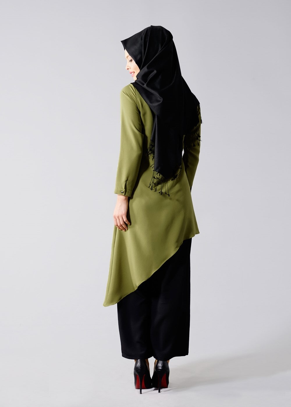 Vêtements hijab VERT T  T01 Duay 2&prime;li Tulum Takım