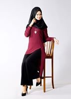 Hijab clothing PURPLE T  T01 Duay 2&prime;li Tulum Takım