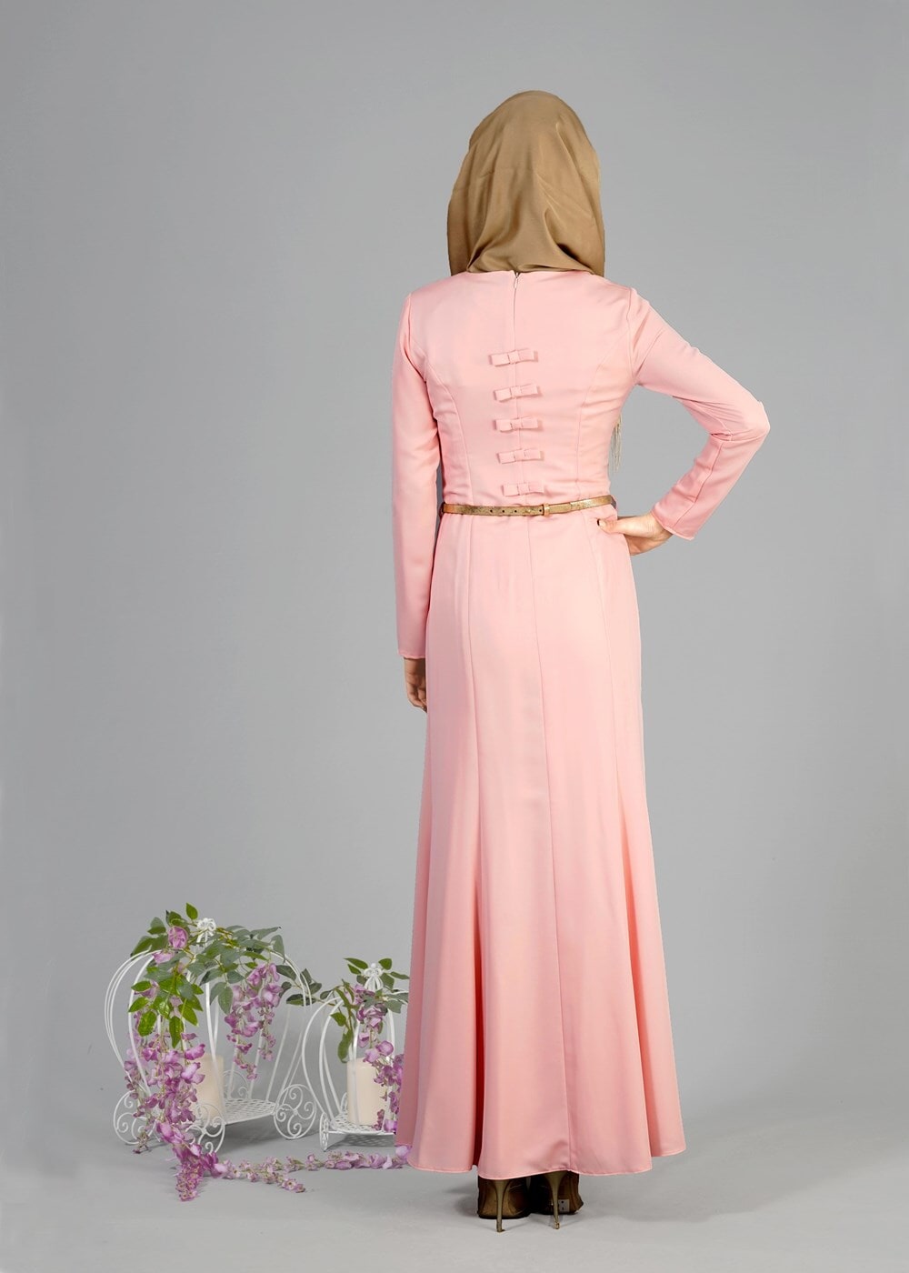 Hijab clothing POWDER T 4748 Nepal Tesettür Elbise-Alv Fashion