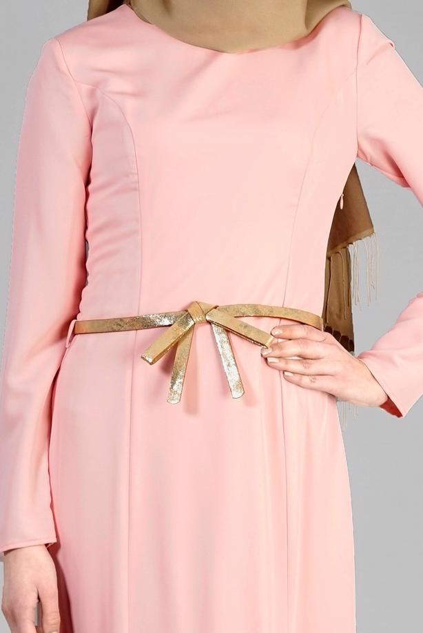 Vêtements hijab  T 4748 Nepal Tesettür Elbise-Alv Fashion - TRENDTESETTÜR