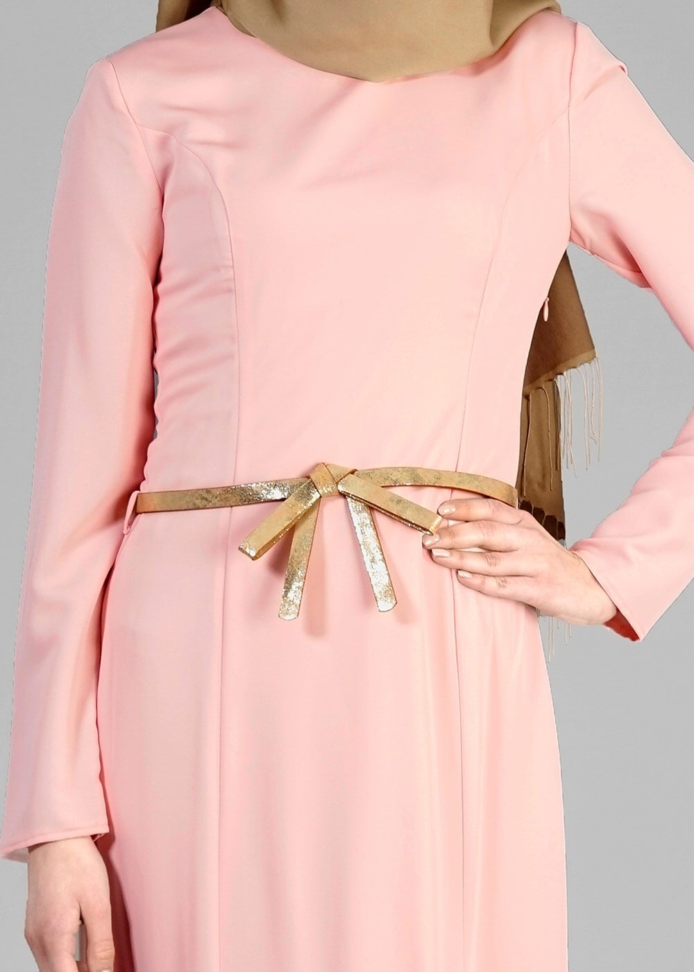 Hijab clothing POWDER T 4748 Nepal Tesettür Elbise-Alv Fashion