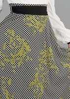 Tesettür giyim YEŞİL T 4745 Moss Crep Tesettür Elbise-Alv Fashion