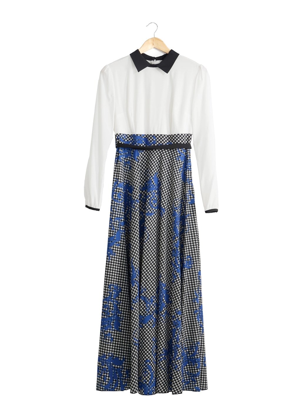 Tesettür giyim LACİVERT T 4745 Moss Crep Tesettür Elbise-Alv Fashion