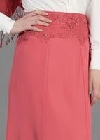 Tesettür giyim YEŞİL T 6707 Elite Tesettür Etek-Alv Fashion