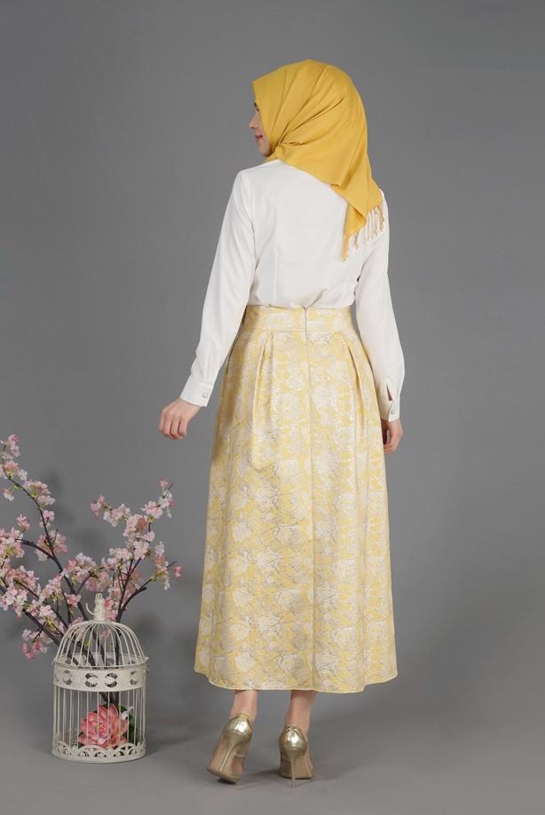 Vêtements hijab  T 6720 Jakar Tesettür Etek-Alv Fashion - TRENDTESETTÜR