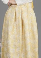 Hijab clothing YELLOW T 6720 Jakar Tesettür Etek-Alv Fashion