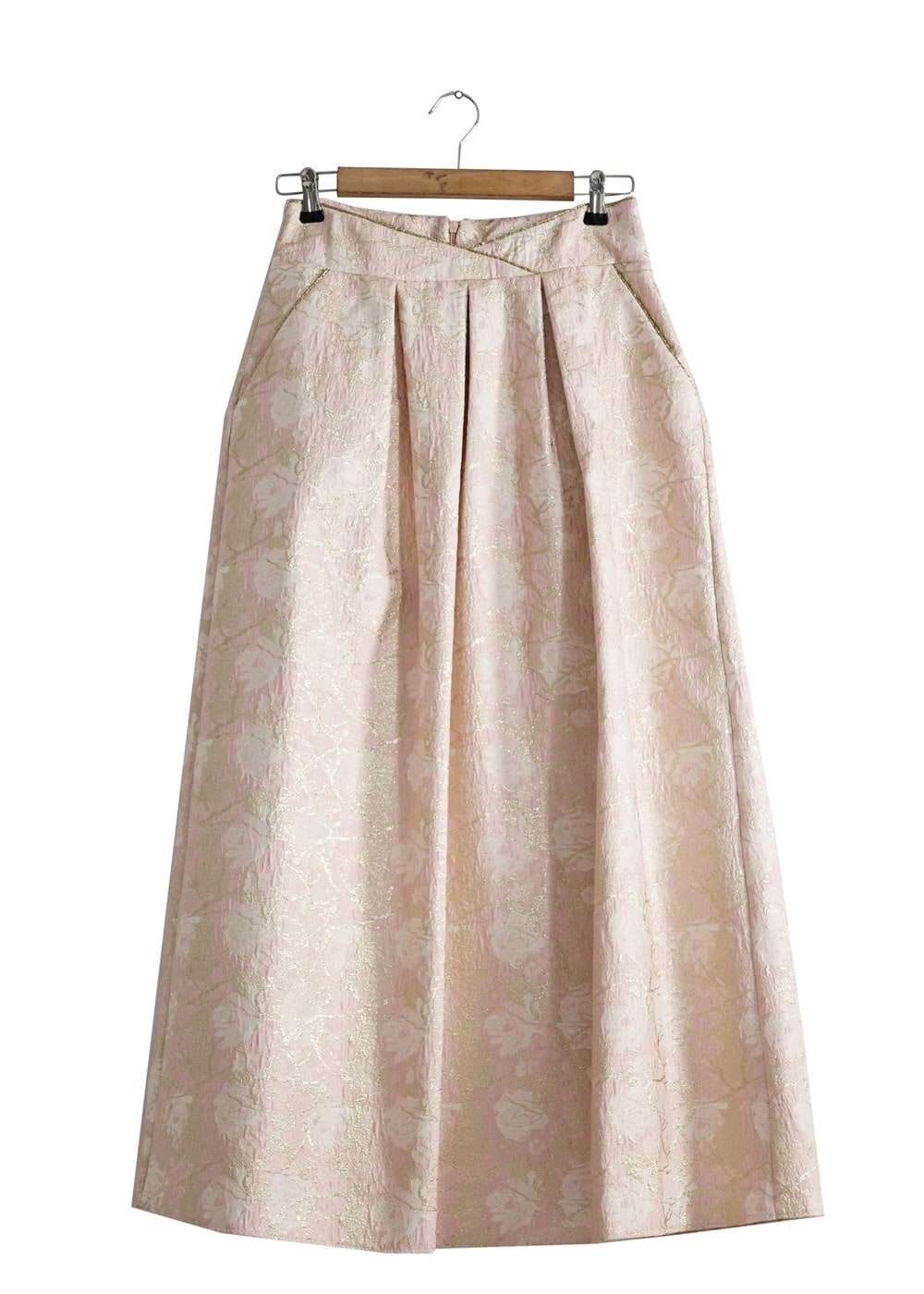 Tesettür giyim PEMBE T 6720 Jakar Tesettür Etek-Alv Fashion