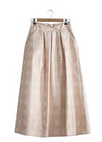 Tesettür giyim PEMBE T 6720 Jakar Tesettür Etek-Alv Fashion