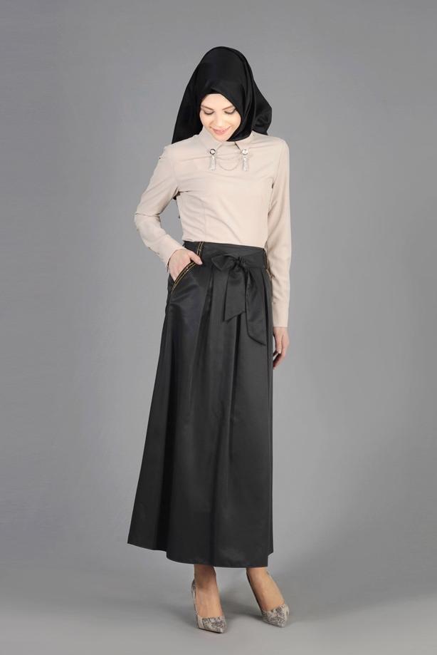 Tesettür giyim  T 6723 Seul Tesettür Etek-Alv Fashion - TRENDTESETTÜR