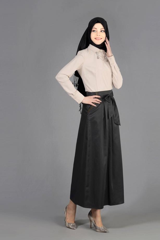 Tesettür giyim  T 6723 Seul Tesettür Etek-Alv Fashion - TRENDTESETTÜR