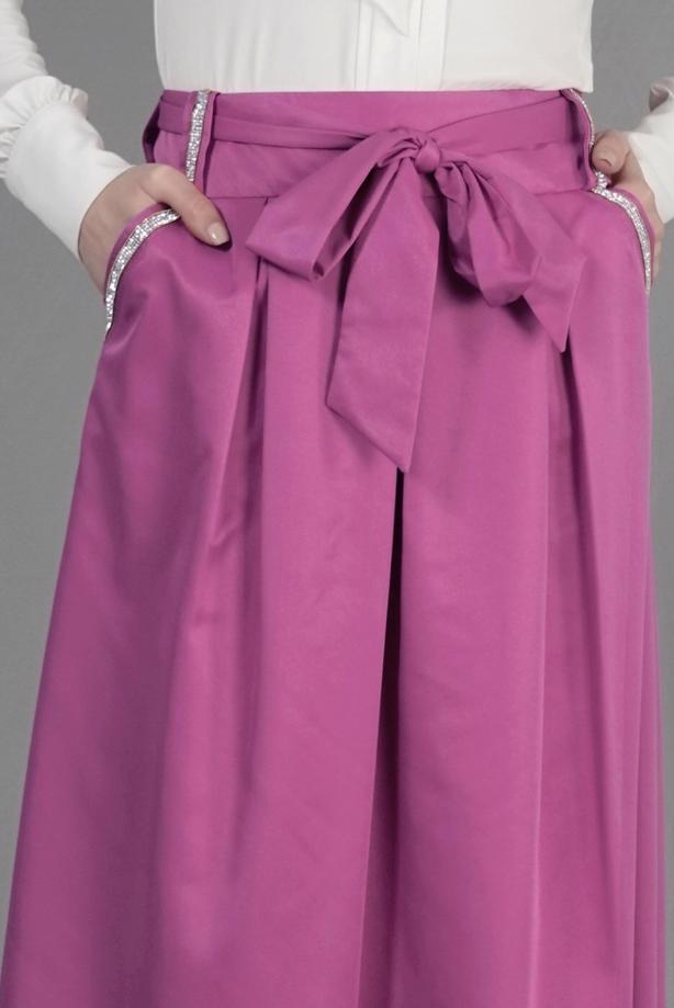 Vêtements hijab  T 6723 Seul Tesettür Etek-Alv Fashion - TRENDTESETTÜR