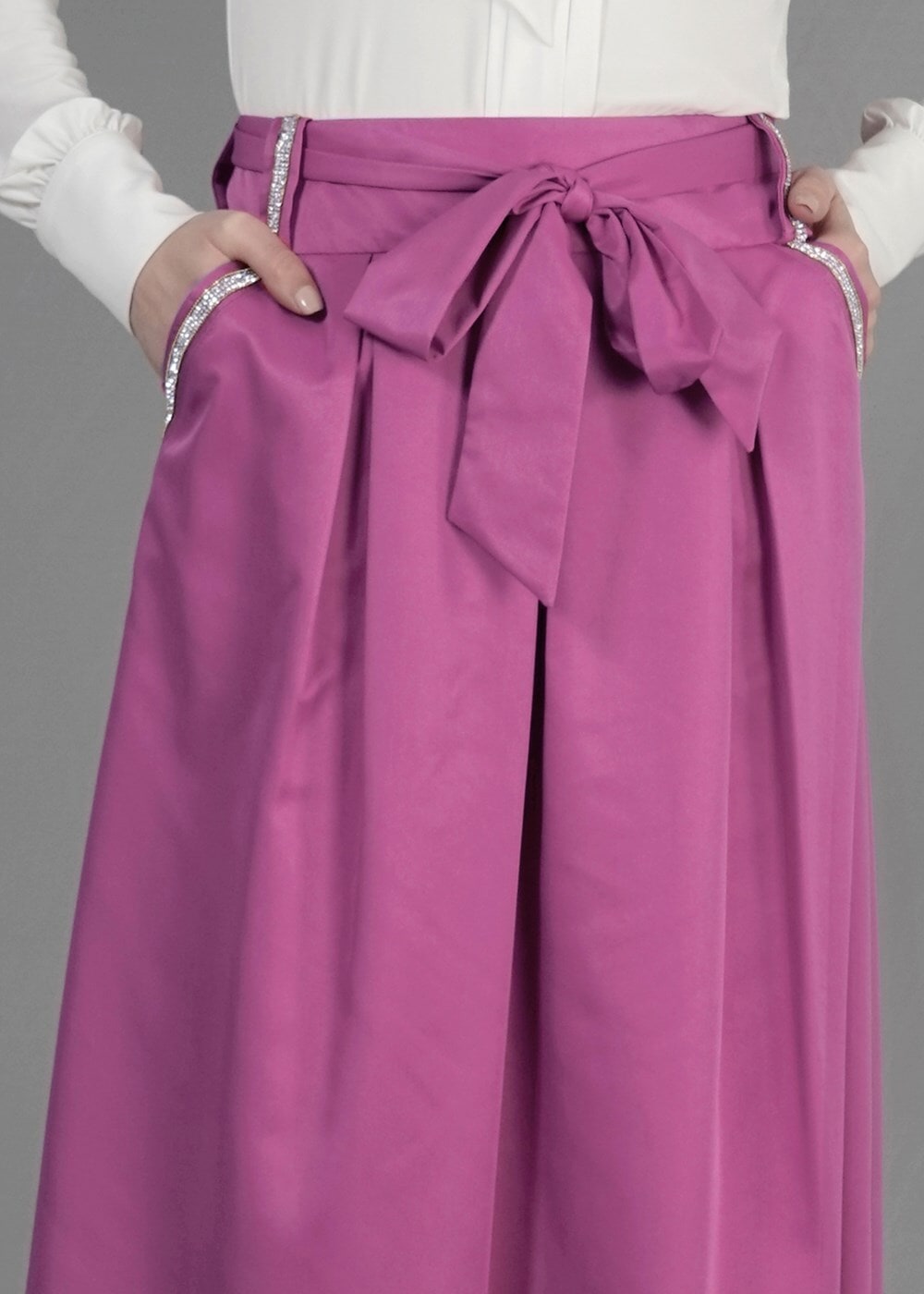 Vêtements hijab FUCHSIA T 6723 Seul Tesettür Etek-Alv Fashion
