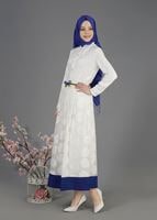 Hijab clothing CREAM T 6726 Jakar Tesettür Etek-Alv Fashion
