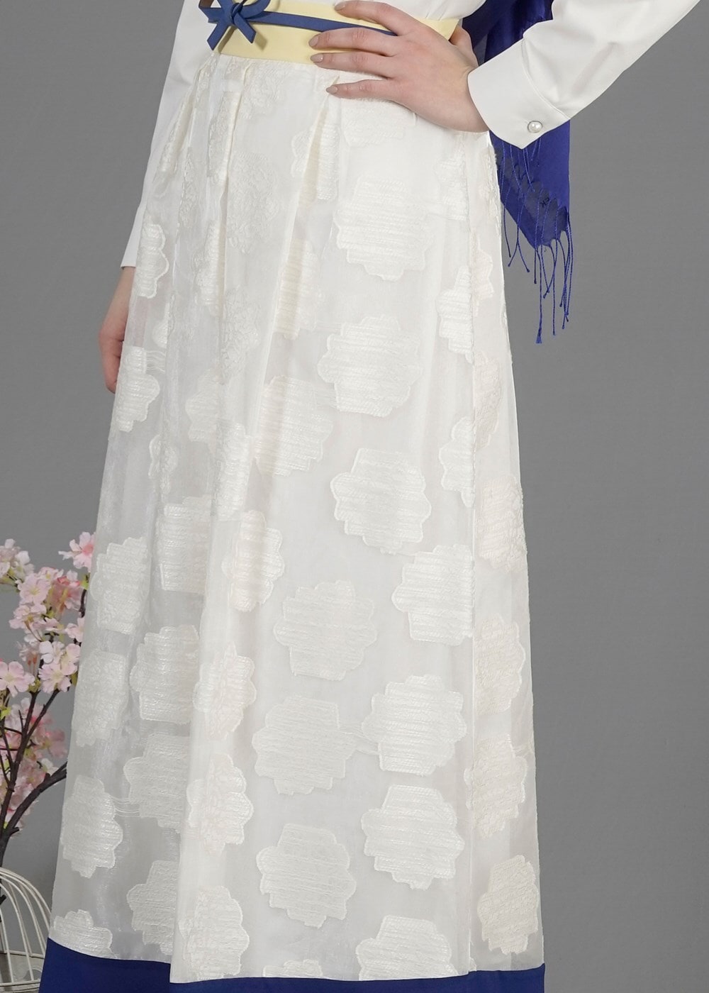 Hijab clothing CREAM T 6726 Jakar Tesettür Etek-Alv Fashion