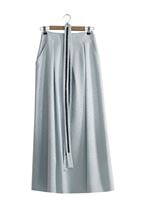 Tesettür giyim MAVİ T 6728 Almina Jakar Tesettür Etek-Alv Fashion