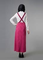 Tesettür giyim FUŞYA T 6728 Almina Jakar Tesettür Etek-Alv Fashion