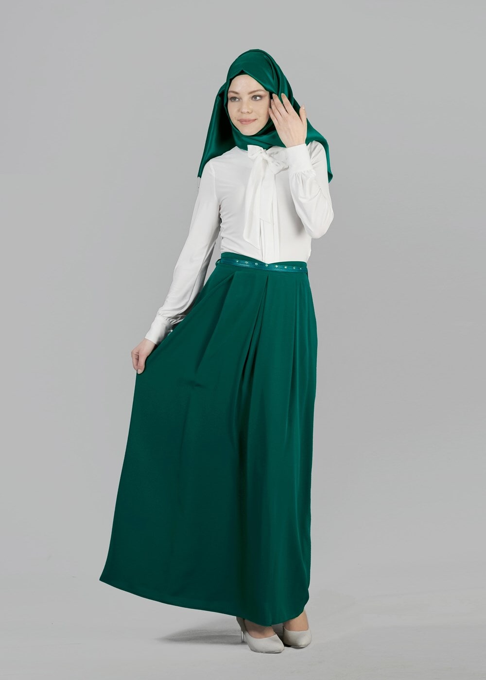 Hijab clothing GREEN T 6664 Criss Etek-Alv Fashion