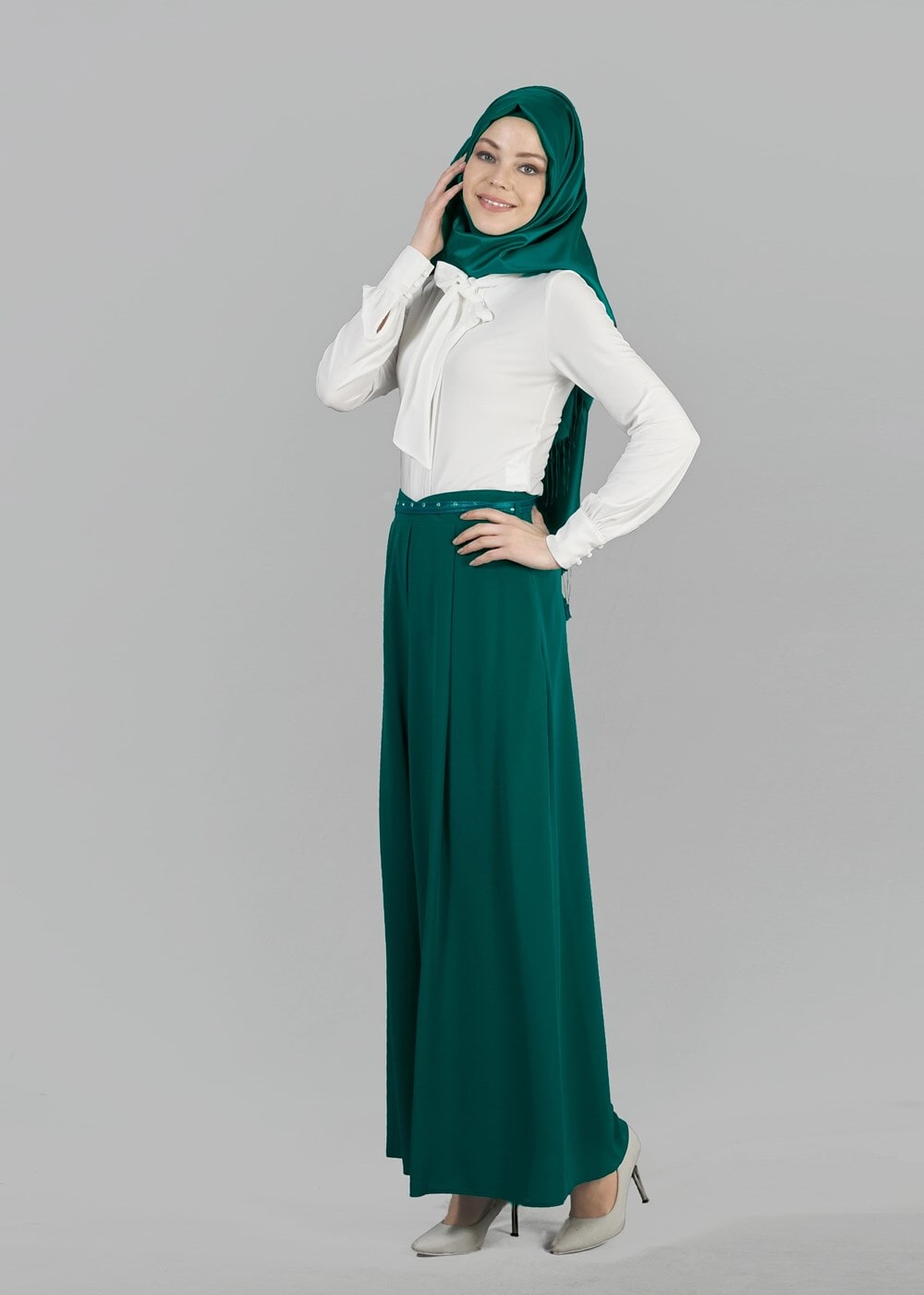 Hijab clothing GREEN T 6664 Criss Etek-Alv Fashion